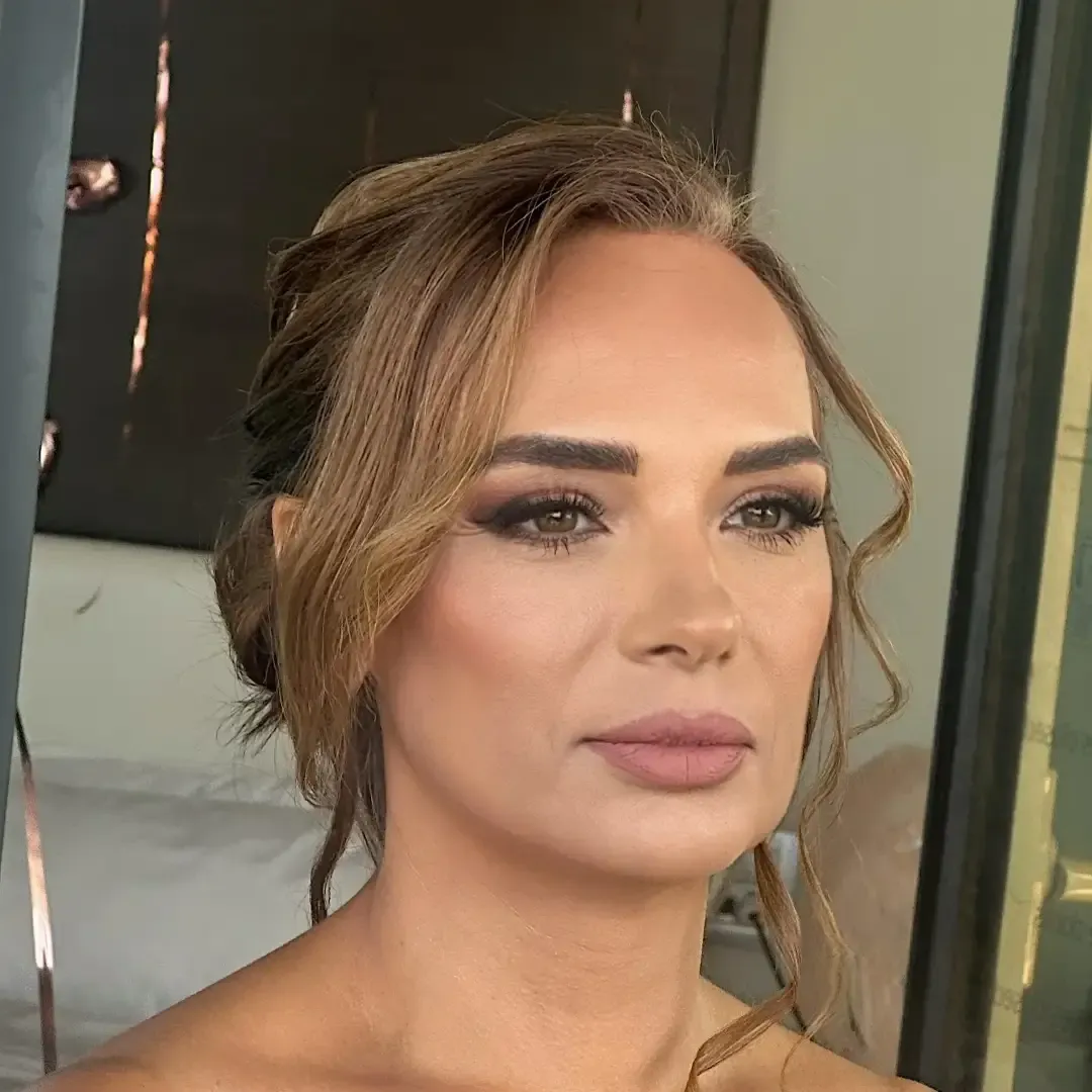The same client after party & evening glam by Studio Name