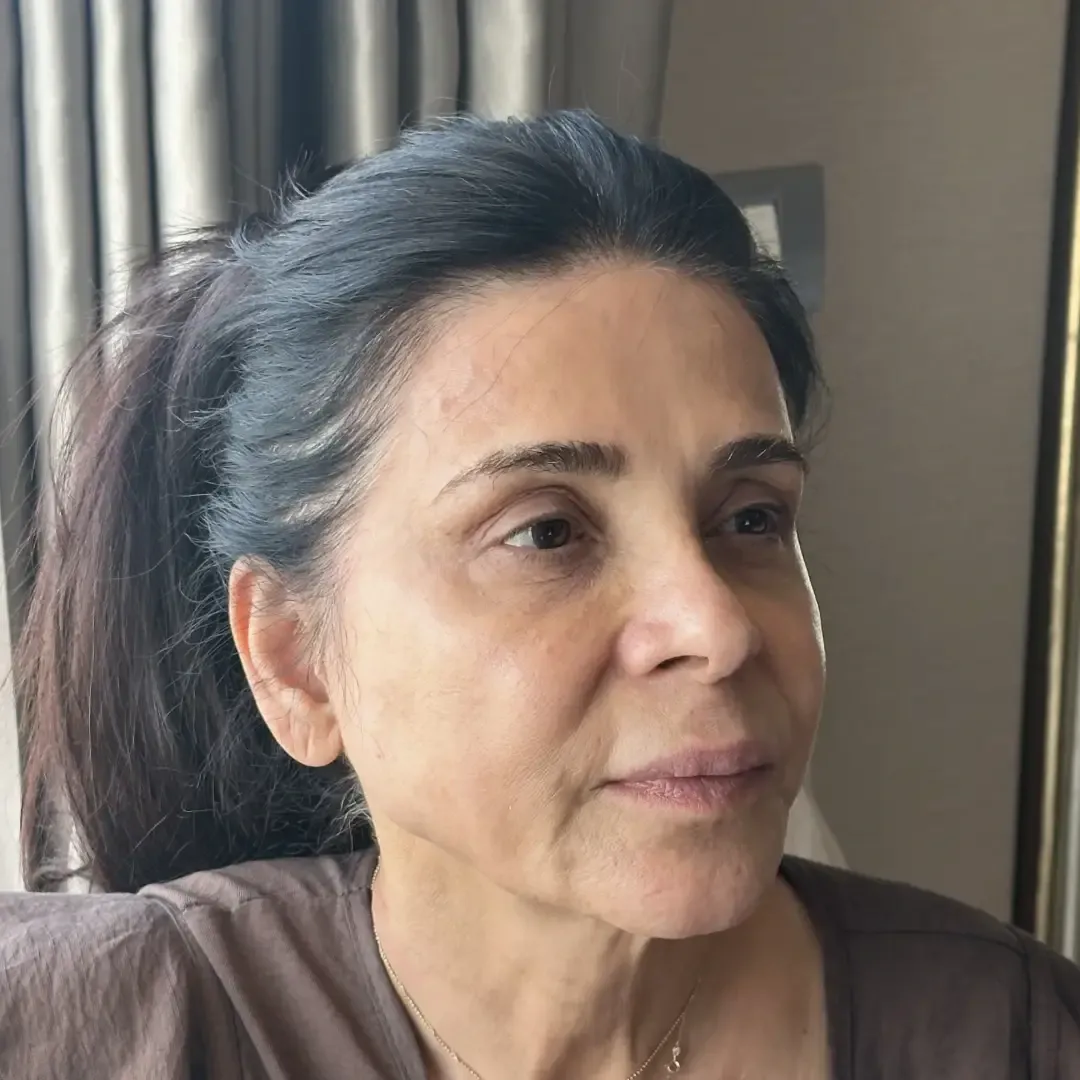 Client before makeup & hair at home by Studio Name