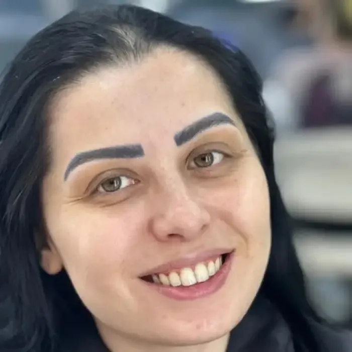 Client before bridal makeup & hair by Studio Name