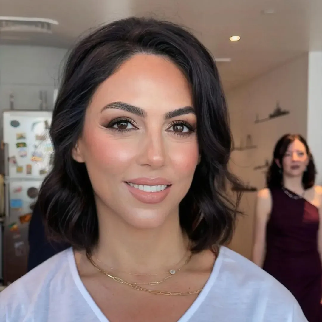 The same client after party & evening glam by Studio Name