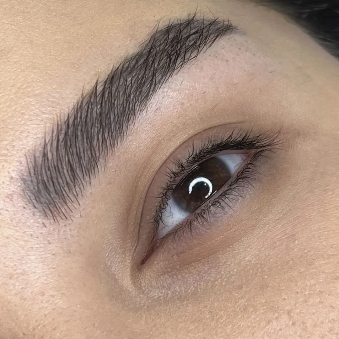 Client before eyelash extensions by Studio Name