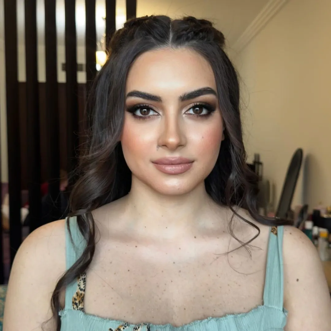 The same client after party & evening glam by Studio Name