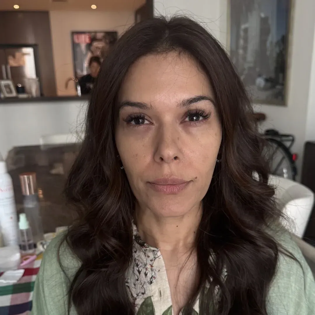 Client before makeup & hair at home by Studio Name